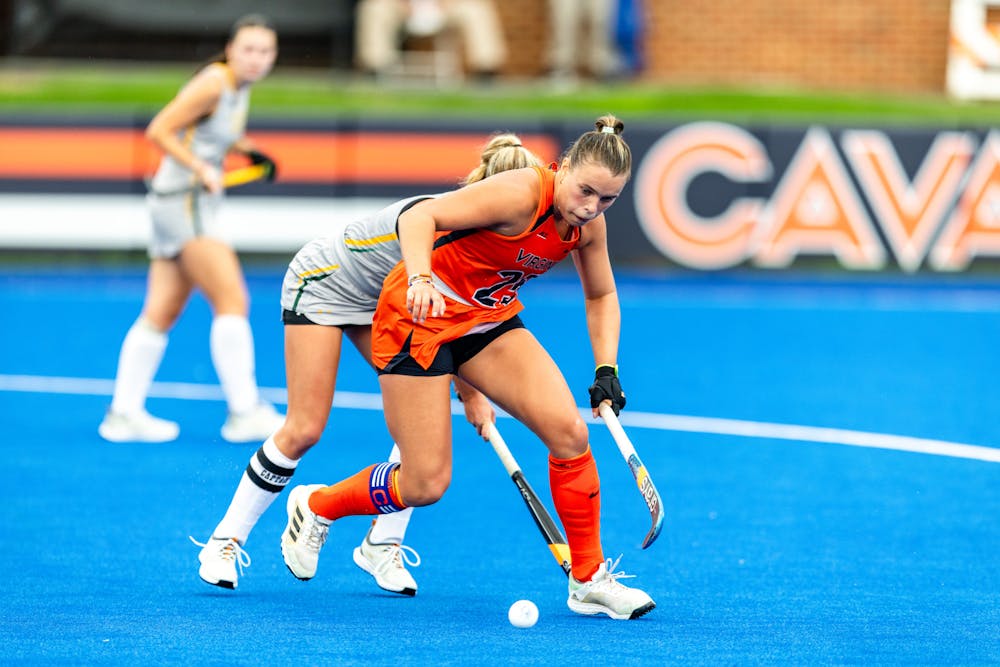 <p>Senior midfielder Noa Boterman fights for the ball against William &amp; Mary.</p>