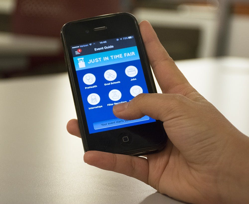 The app will allow students to navigate the&nbsp;career fairs offered through the Career Center, including features like filtering based on year, position sought or desired field.