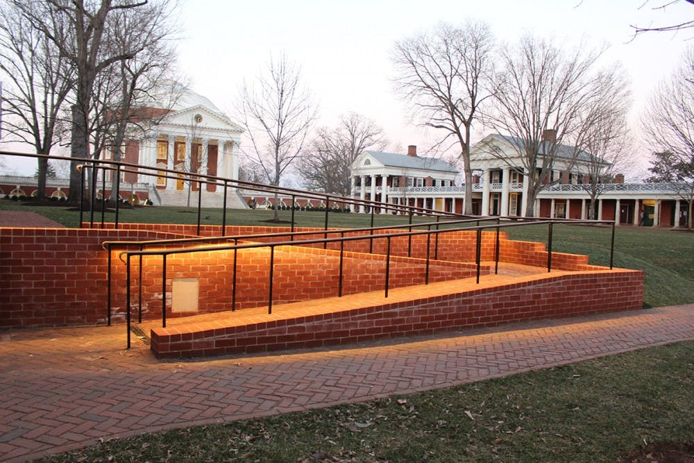 The new ramps on the lawn