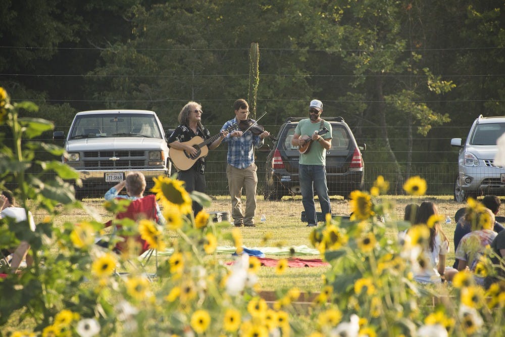 <p>Morven Kitchen Garden, a student-run farm located off-Grounds, held a "Gazpacho in the Garden" event on Thursday featuring food and music by the Ragged Mountain String Band.</p>