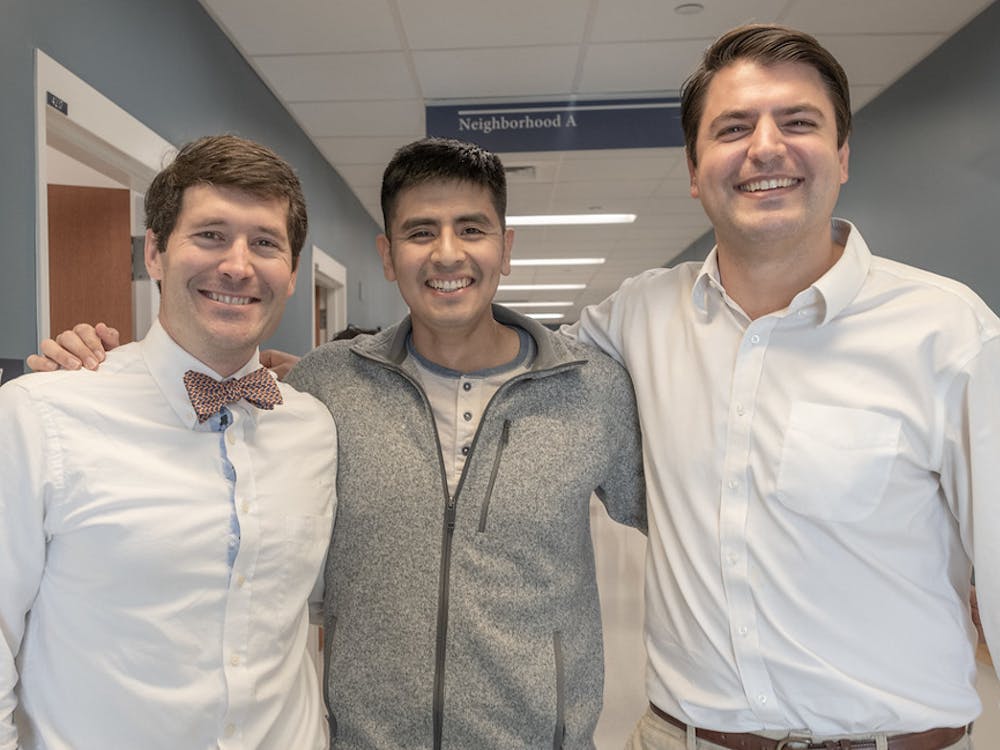 Andrew Southerland, NeuroView scientific advisory board member, and founders Omar Uribe and Mark McDonald are shown left to right. 