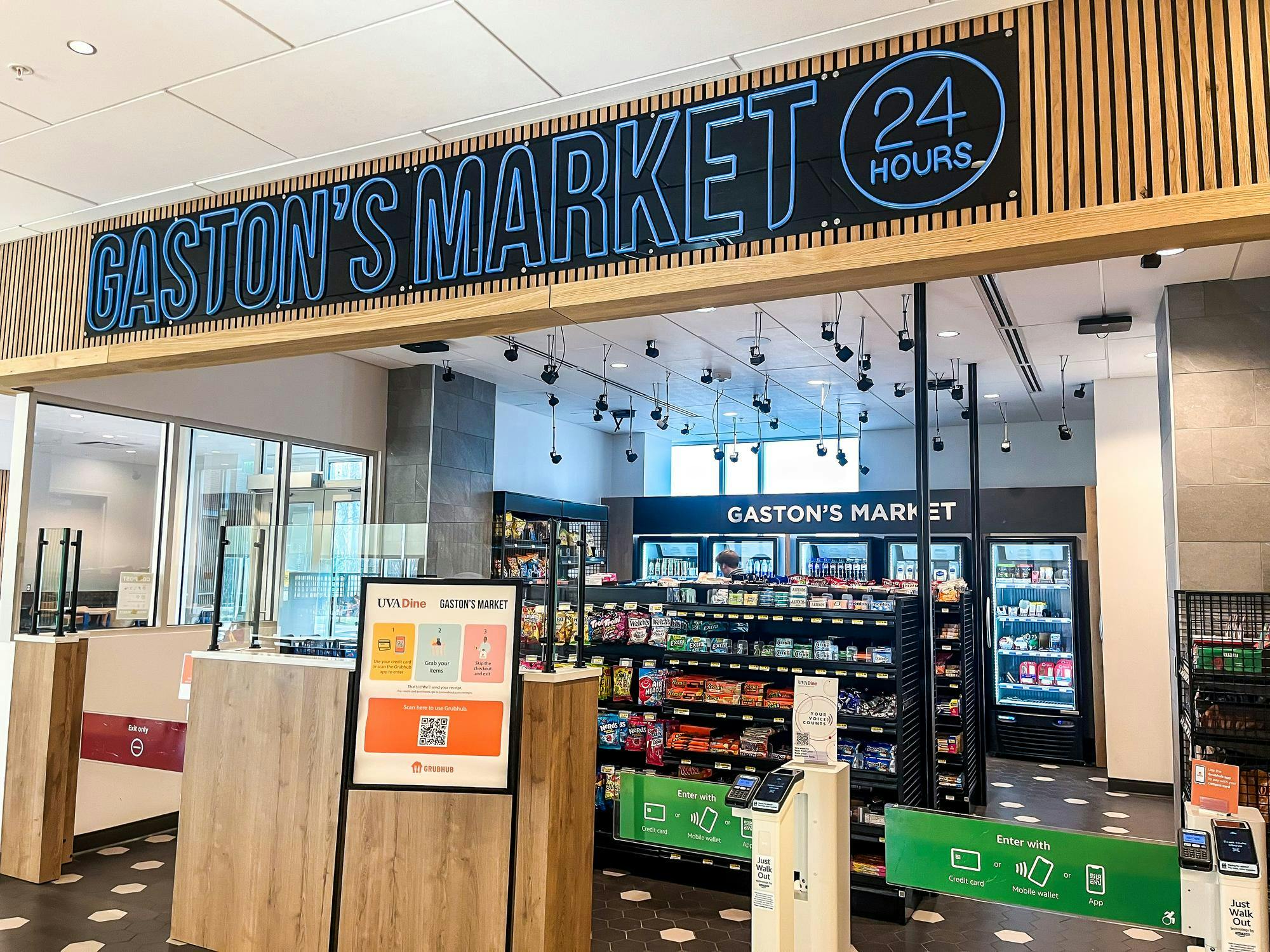 In 2020, Amazon started offering the technology to third-party retailers including the University, which opened Gaston Market utilizing this technology in August 2024.