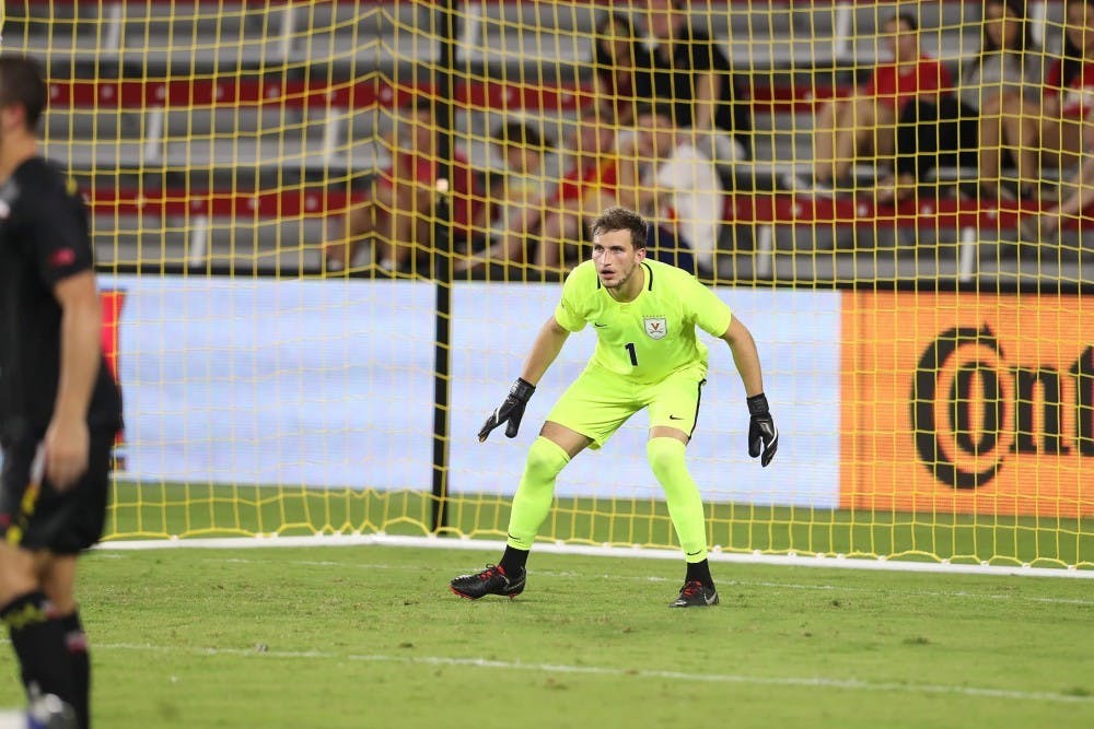 <p>Sophomore goalkeeper Colin Shutler made five saves for Virginia against Syracuse.</p>