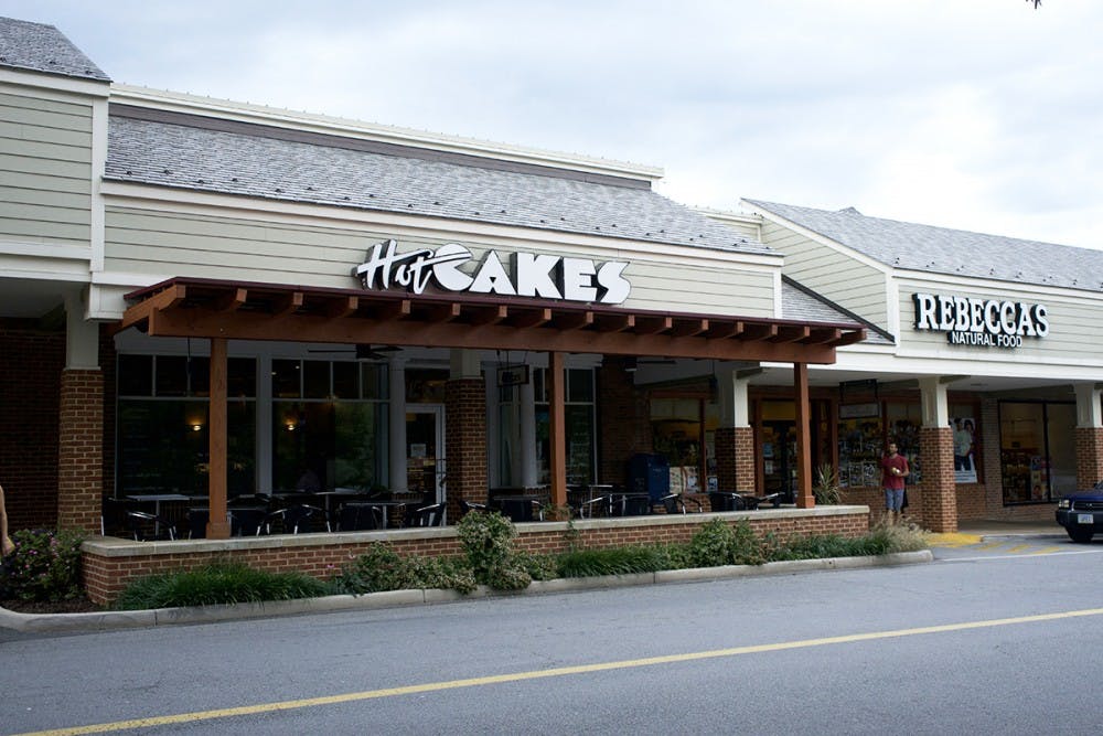 <p>HotCakes Gourmet is located between CVS and Rebecca’s Natural Food in the Barracks Road Shopping Center.</p>