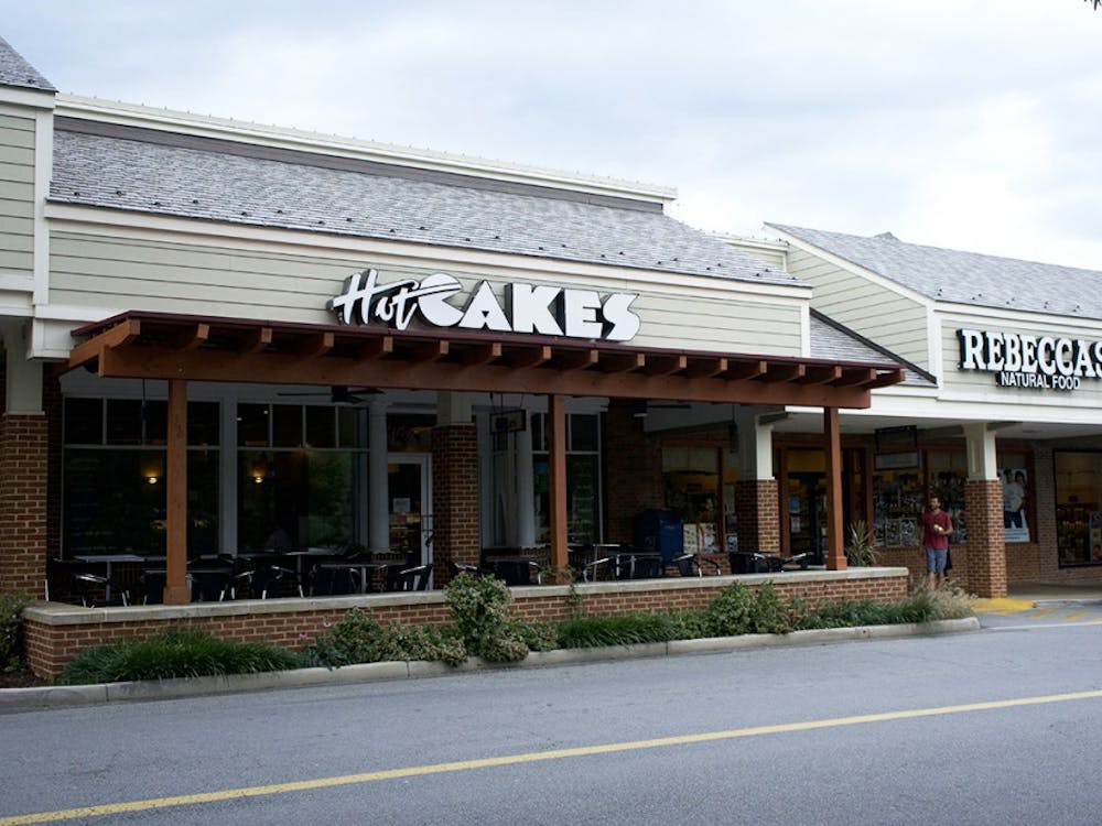 HotCakes Gourmet is located between CVS and Rebecca’s Natural Food in the Barracks Road Shopping Center.