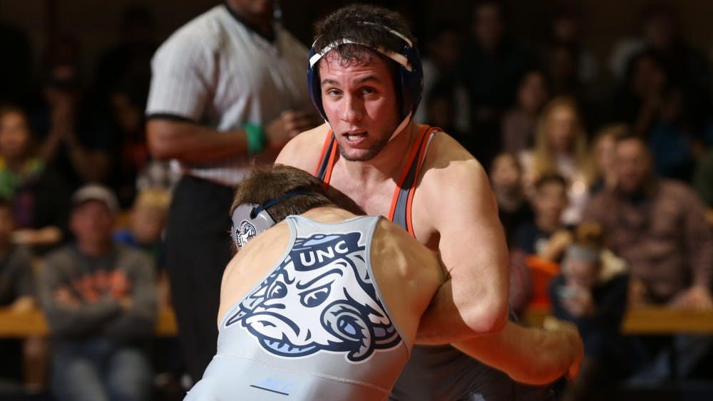 <p>Junior Sam Krivus allowed had a big win for Virginia against Central Michigan on Friday.</p>