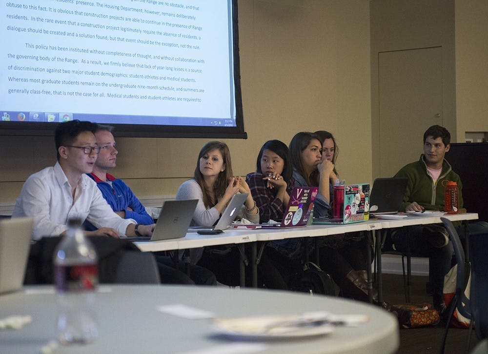 Chief Technology Officer Eric Xie, a second-year Engineering student, presented the program’s website to the body.