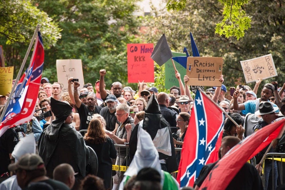 Counter-protesters demonstrated that hate would not go unanswered at the July 14 KKK rally.