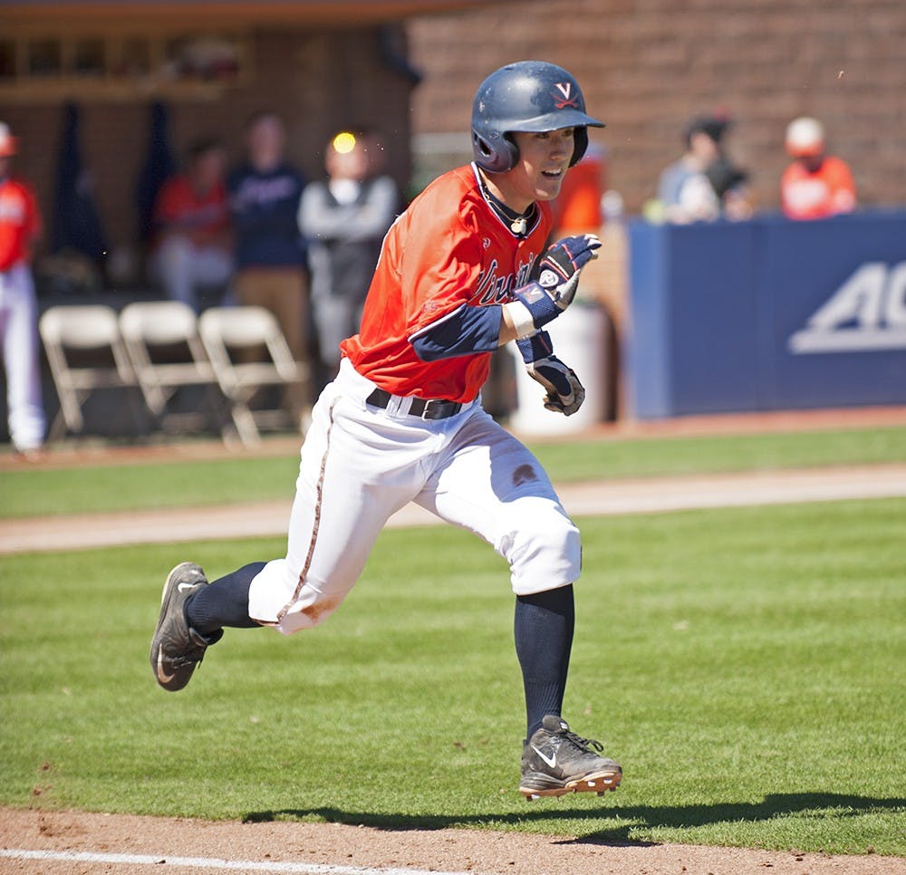 <p>Sophomore Justin Novak notched his first-career home run Wednesday against George Mason.</p>