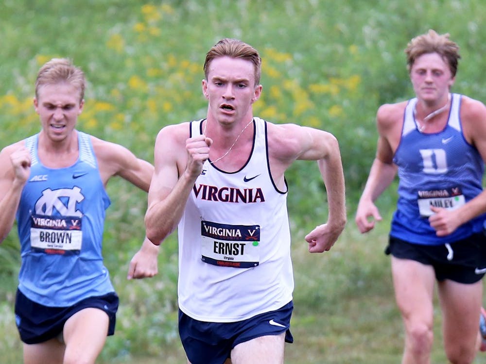 Senior AJ Ernst finished first among all Virginia runners at the NCAA Southeast Regionals.