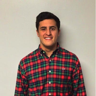 ZaneYear: FirstMajor: EconomicsU.Va. Involvement: First Year Council, Alpha Kappa Psi, TEDxUVA, Salsa ClubHometown: Oakton, Va.Ideal date personality: Humorous, enjoys fist bumpsIdeal date activity: Making dinner that the two of us eatDealbreakers?: NoneHobbies: Rock climbing, working out, listening to music, Spanish dance, making food What makes you a good catch?: I give killer high fives, tell good jokes, make awesome eye contact and love to dance in public. Also, I dress well.What makes you a less-than-perfect catch?: Shorter than your average Virginian, prone to using phrases such as “dude" and "word” What is your spirit animal?: Peacock or a kiwi (fruit), tan and hairy on the outside, sweet on the insideWhat is your favorite pick-up line?: Hey, we aren’t friends yet but what’s your name?Describe yourself in one sentence: Stop it, that’s my tickle spot.