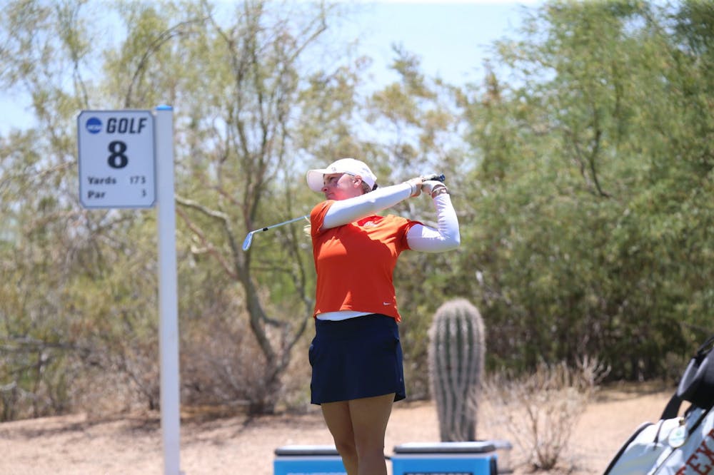 <p>Junior Jennifer Cleary posted a personal best 7-under 206 to finish in fifth place overall in the individual portion of the tournament.</p>