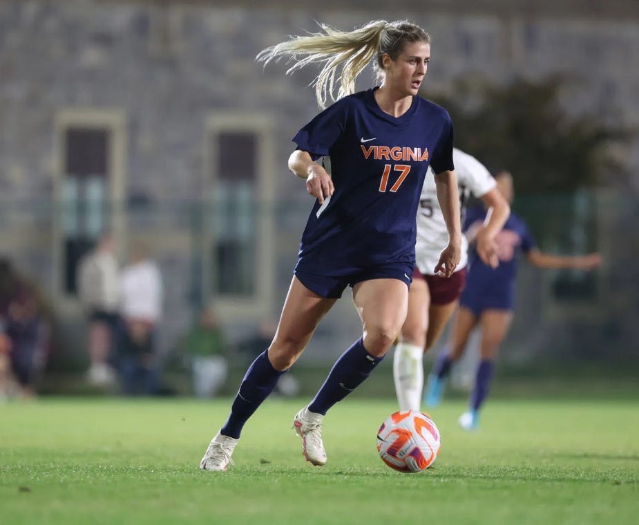 Graduate student forward Haley Hopkins netted two second-half goals for the Cavaliers Thursday night.