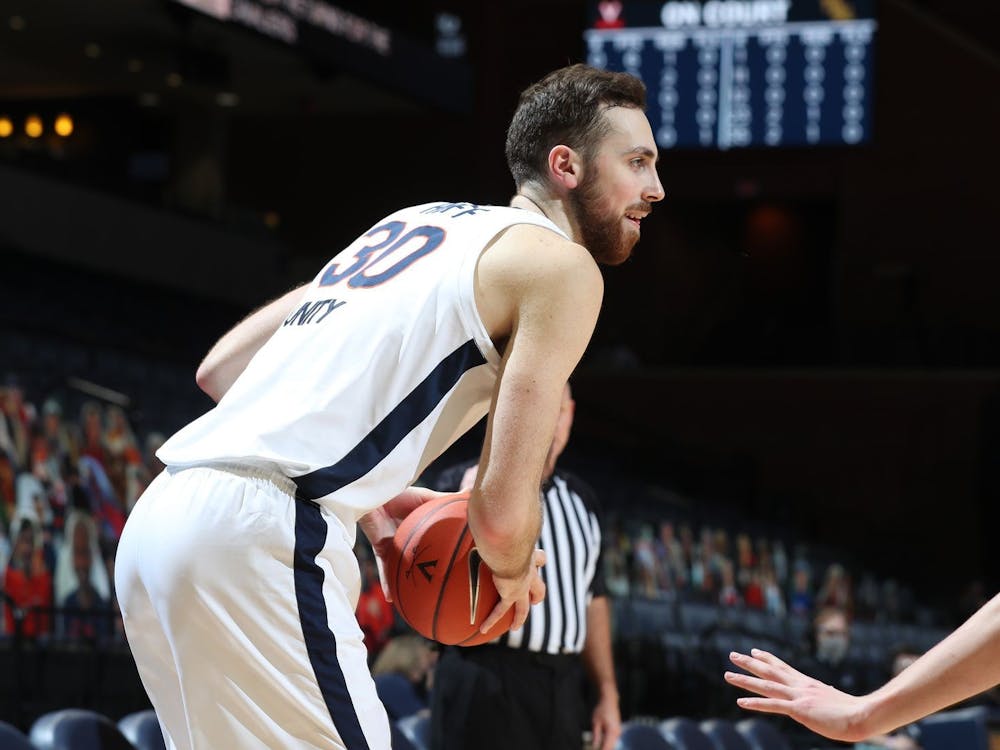 Senior forward Jay Huff led Virginia in scoring with 13 points despite only playing 23 minutes due to foul trouble.