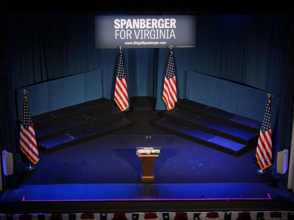 Before Gov. Abigail Spanberger’s rally in Downtown Charlottesville Oct. 21, 2025.