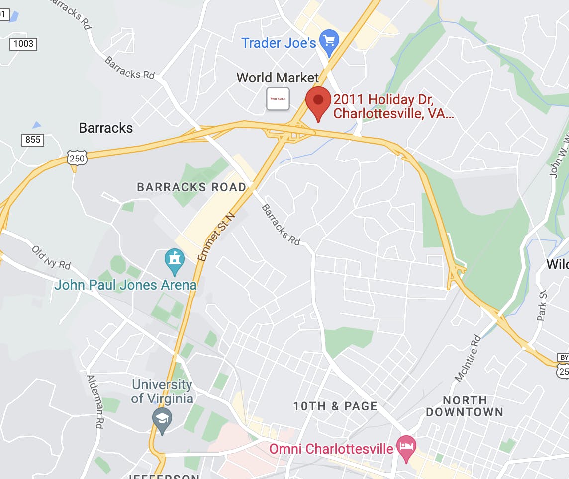 Officers were initially alerted to gunshots at the scene near Emmet Street, about two miles away from central Grounds.