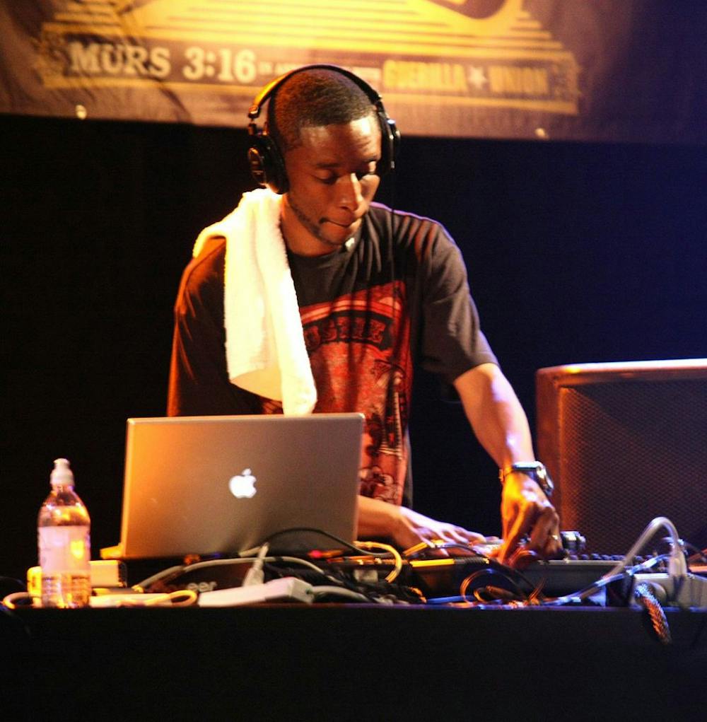 <p>Producer and artist-in-residence 9th Wonder gave an in-depth, musical lecture at the Rotunda.</p>