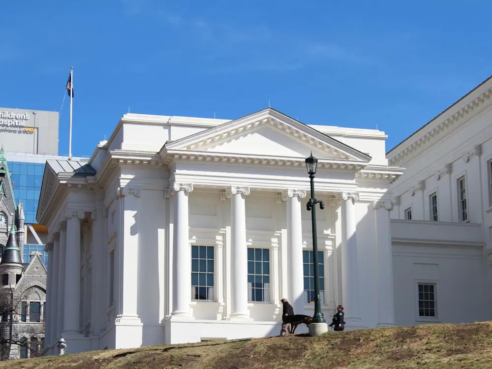 The Capitol building in Richmond, photographed Feb. 17.