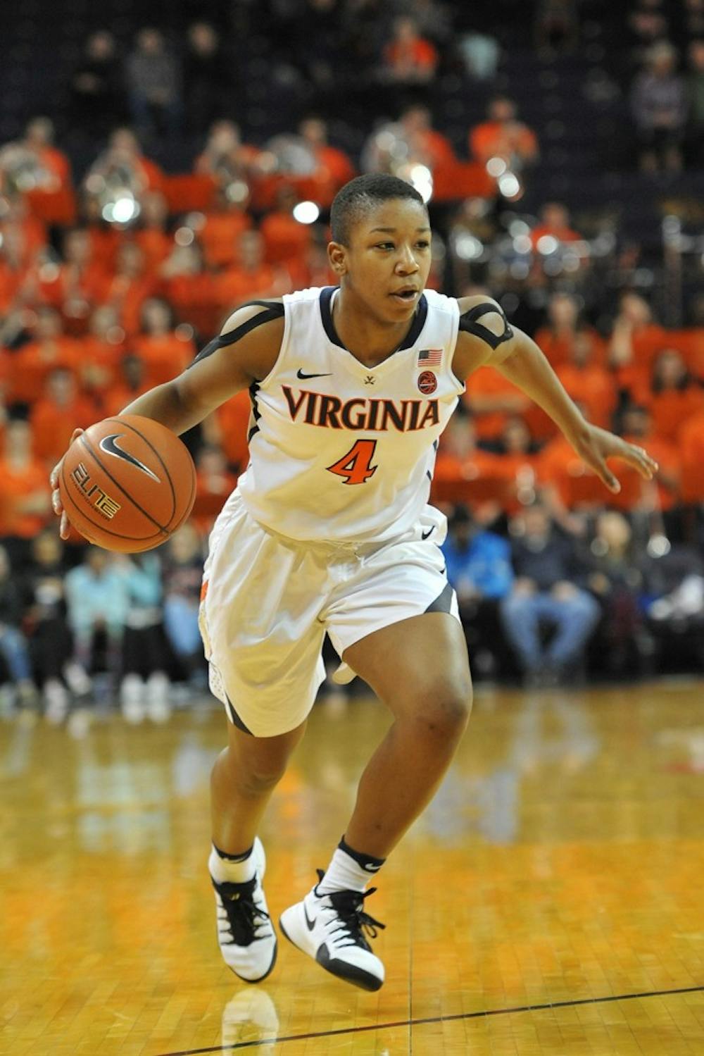 <p>Virginia sophomore guard Dominique Toussaint will try to help her team overcome No. 7 Mississippi State Friday to open the Cavaliers' season.</p>