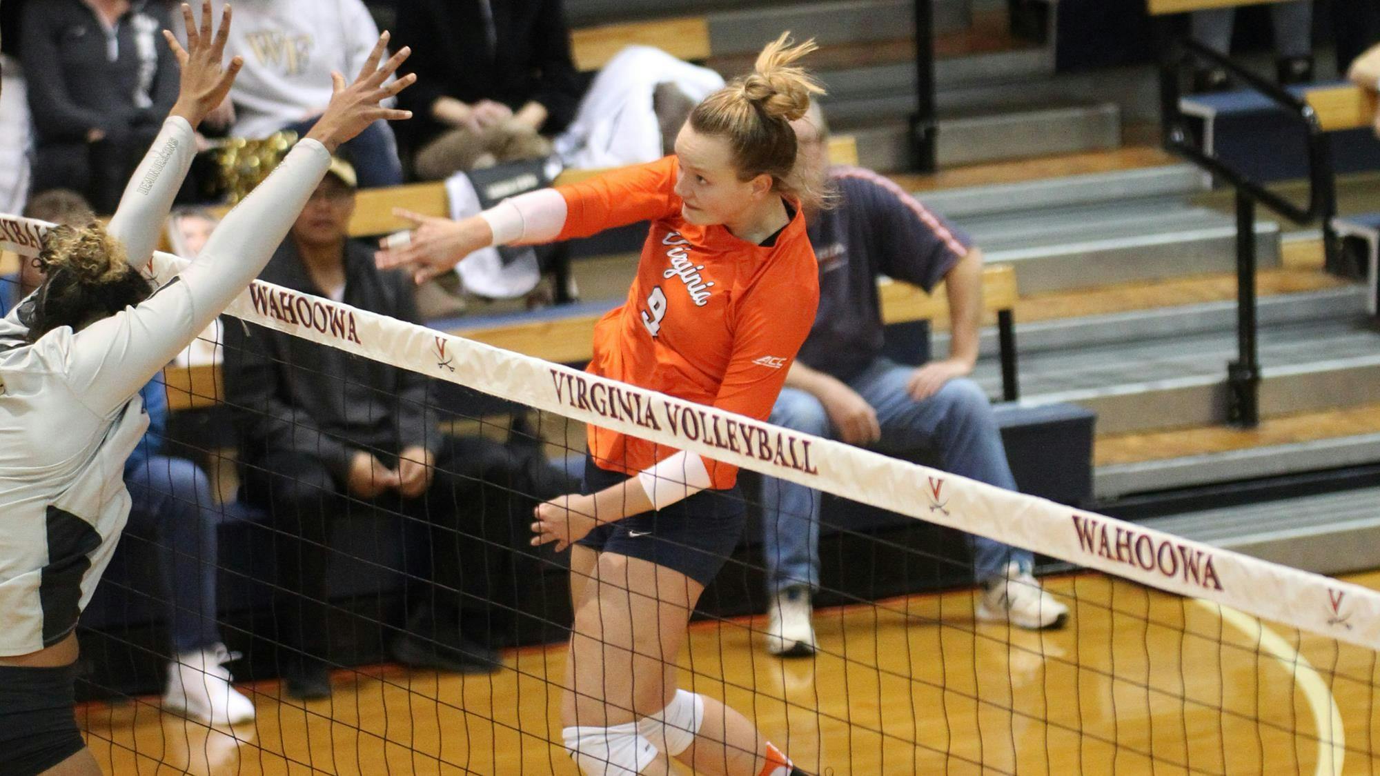 Freshman outside hitter Jayna Francis led all Cavaliers players with 21 kills on the weekend.