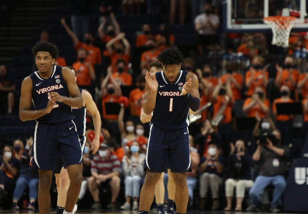 <p>Senior forward Jayden Gardner and sophomore guard Reece Beekman were the stars of the show, combining for half of Virginia's points.</p>