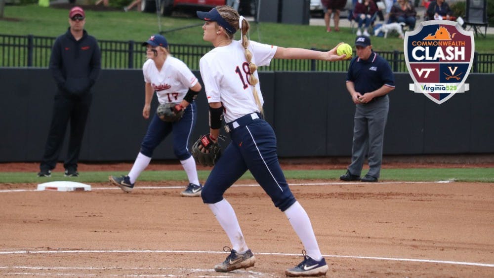 Freshman pitcher Aly Rayle started two of Virginia's three games against Virginia Tech.