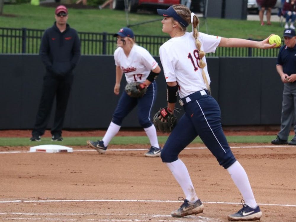 Freshman pitcher Aly Rayle started two of Virginia's three games against Virginia Tech.