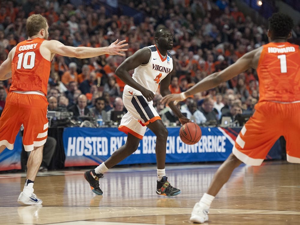 Junior guard Marial Shayok came off the bench to score 15 points Friday night in Virginia's season-opening win against UNC Greensboro.