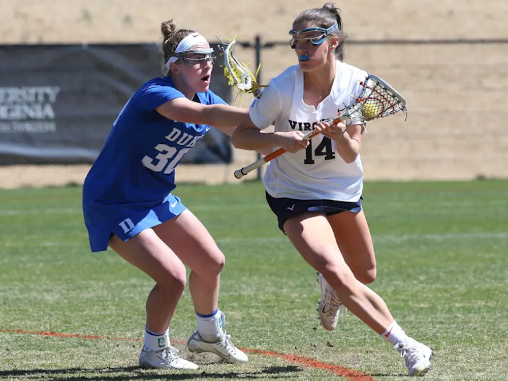 Senior midfielder Maggie Jackson led the Cavaliers with four goals against Duke.