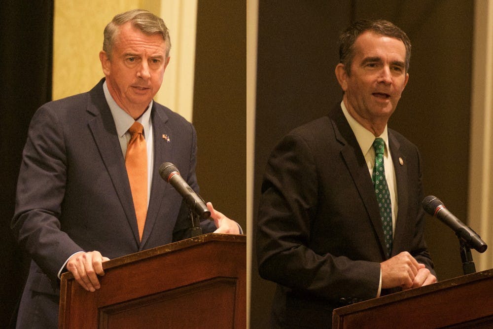 Ralph Northam (right), has only agreed to debate his opponent, Ed Gillespie (left), three times.&nbsp;