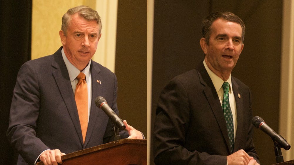 Ralph Northam (right), has only agreed to debate his opponent, Ed Gillespie (left), three times.&nbsp;