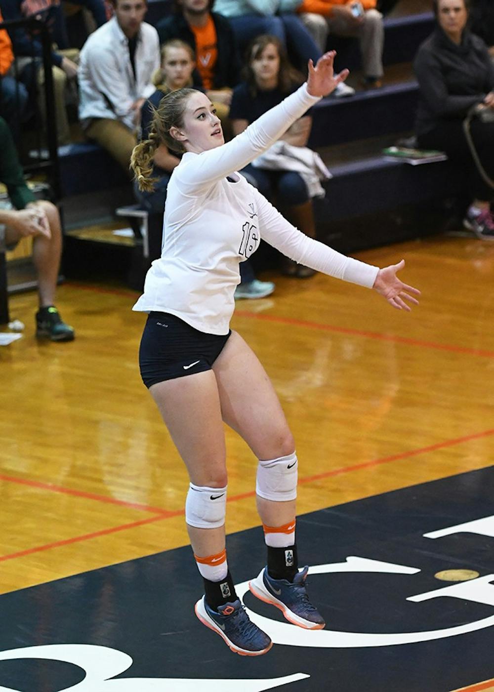 <p>Freshman setter Jennifer Wineholt said Boston College's improved serving played a large role in the Eagles' comeback Sunday.</p>