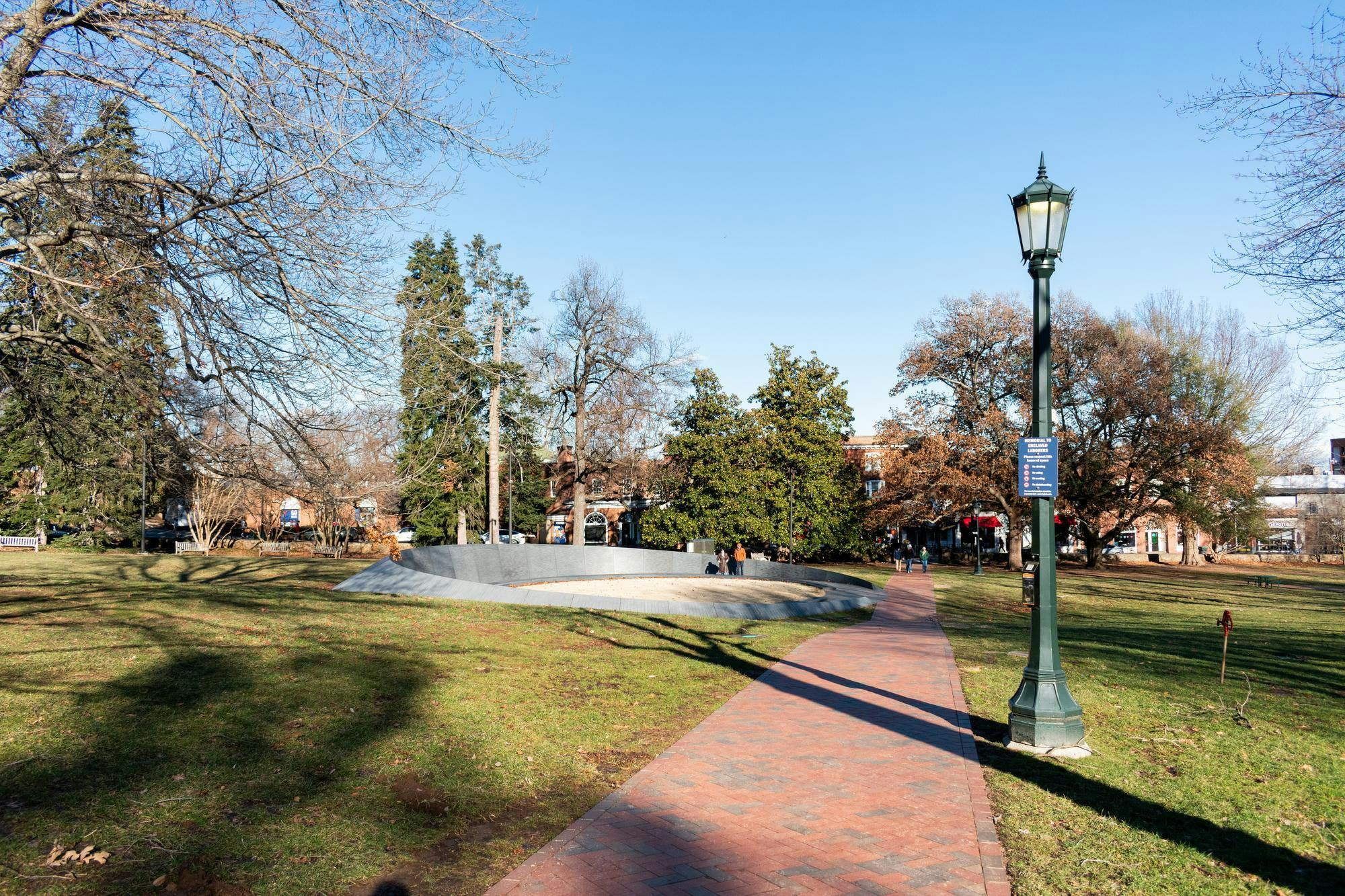 The University officially opened the Memorial to Enslaved Laborers April 11, 2020 as part of the Commission’s mission to honor the life, labor and sacrifice of those who were enslaved at the University.