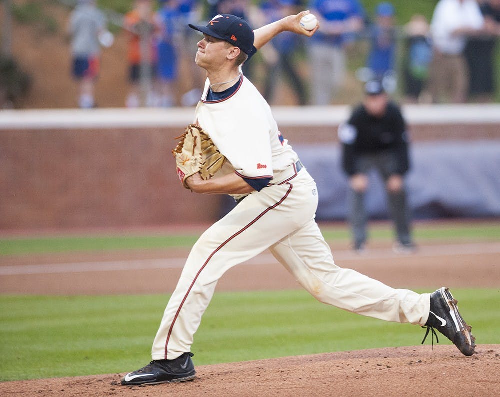 Junior right-hander Connor Jones managed five strikeouts and allowed just one run, notching his second complete game of the 2016 season in Virginia's 5-1 series-opening victory.&nbsp;