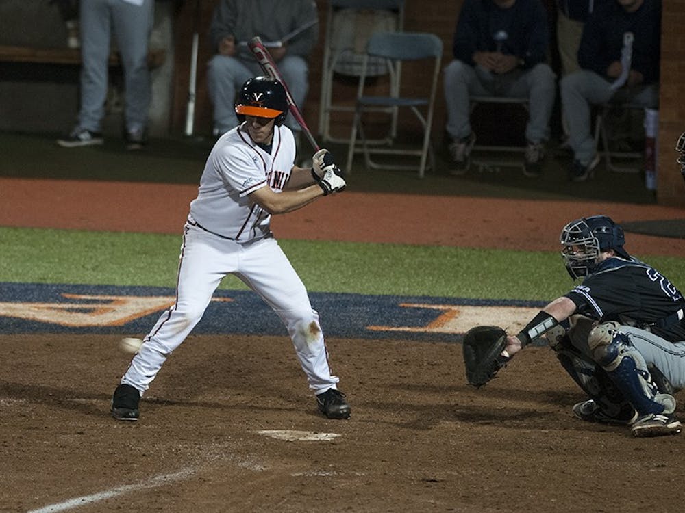 Freshman center fielder Adam Haseley roped two singles and a double out of the leadoff spot Sunday, when Virginia edged the Irish 5-4. 
