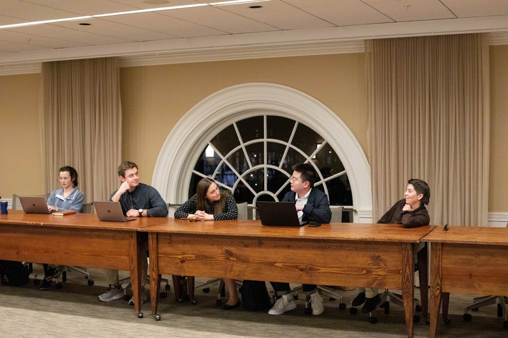The Committee entered into a closed session at 7:05 p.m. to discuss campaigning for the upcoming Feb. 28 student referendum, where students will vote on the newly drafted multi-sanction Honor Constitution. 