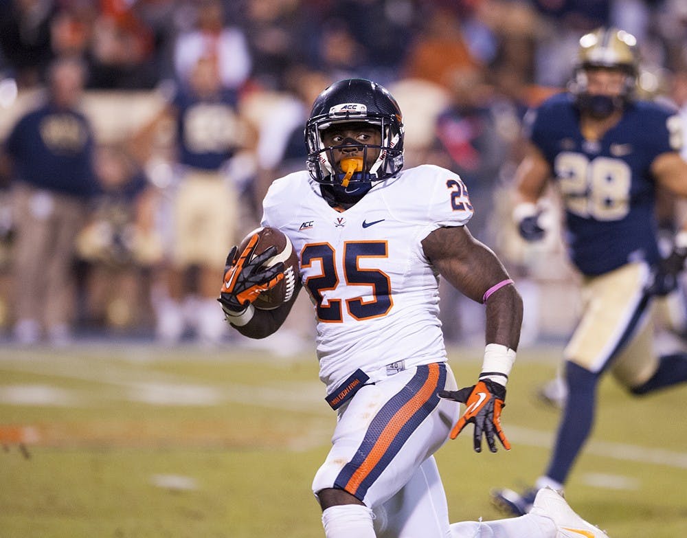 <p>Senior running back Kevin Parks rushed for a career-high 169 yards Saturday against Pittsburgh, including a 48-yard touchdown.</p>