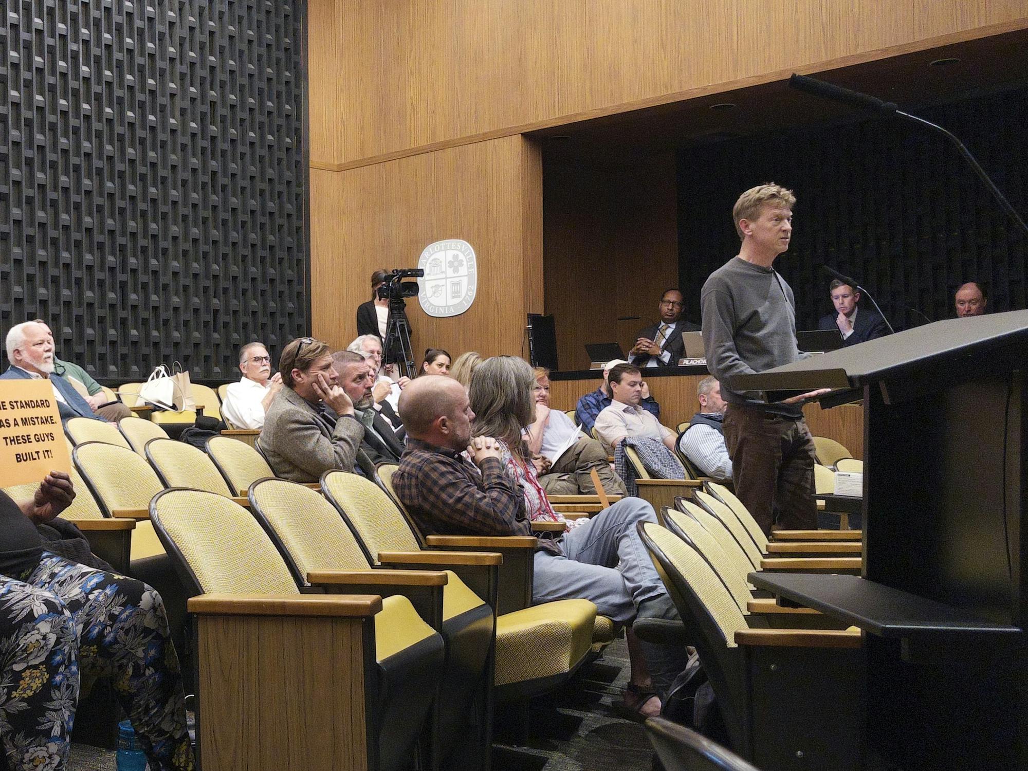 City residents spoke against overturning the BAR's December ruling to greenlight 'The Mark.'