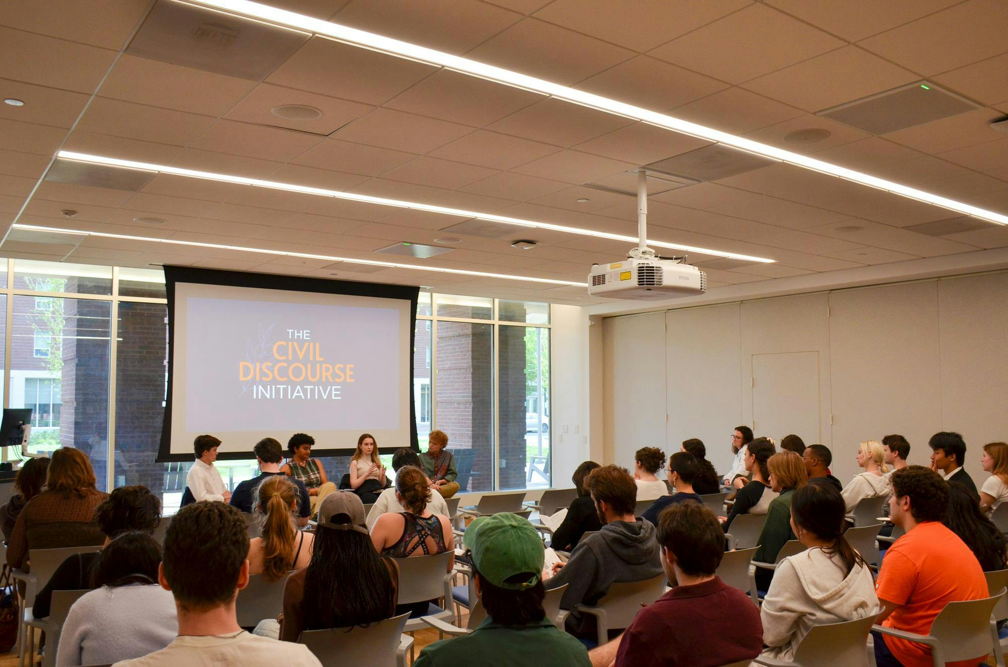 A Civil Discourse Initiative event, photographed April 15, 2025.