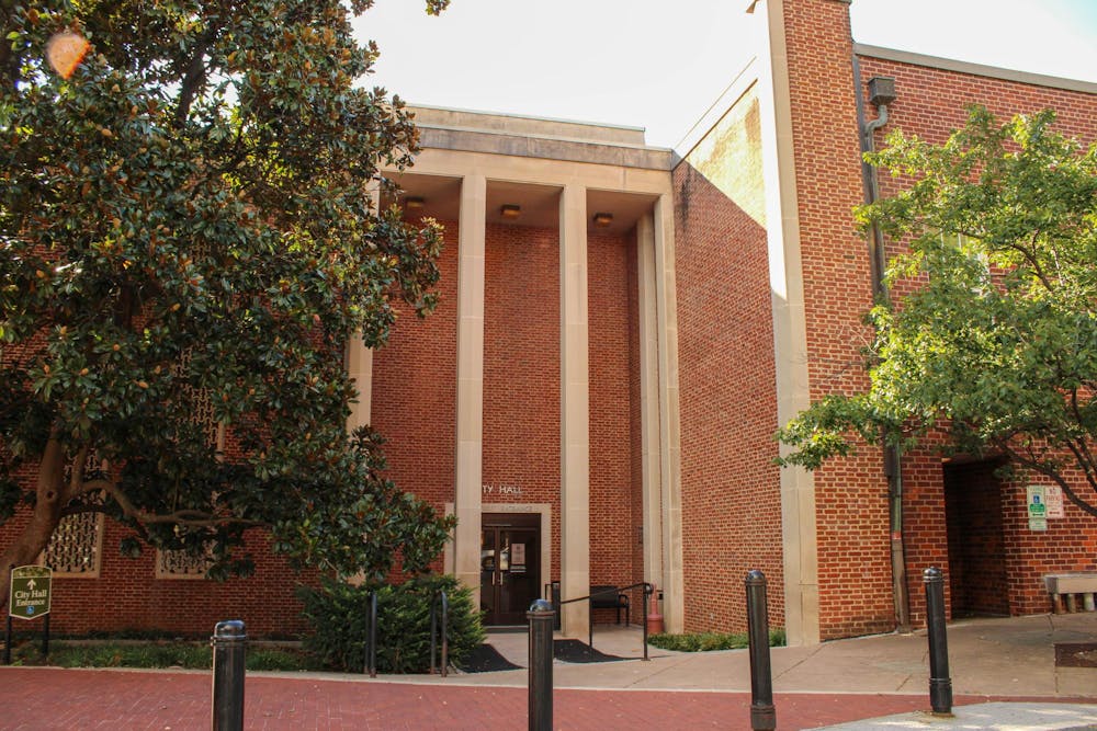 Charlottesville City Hall, photographed Aug. 27, 2025.