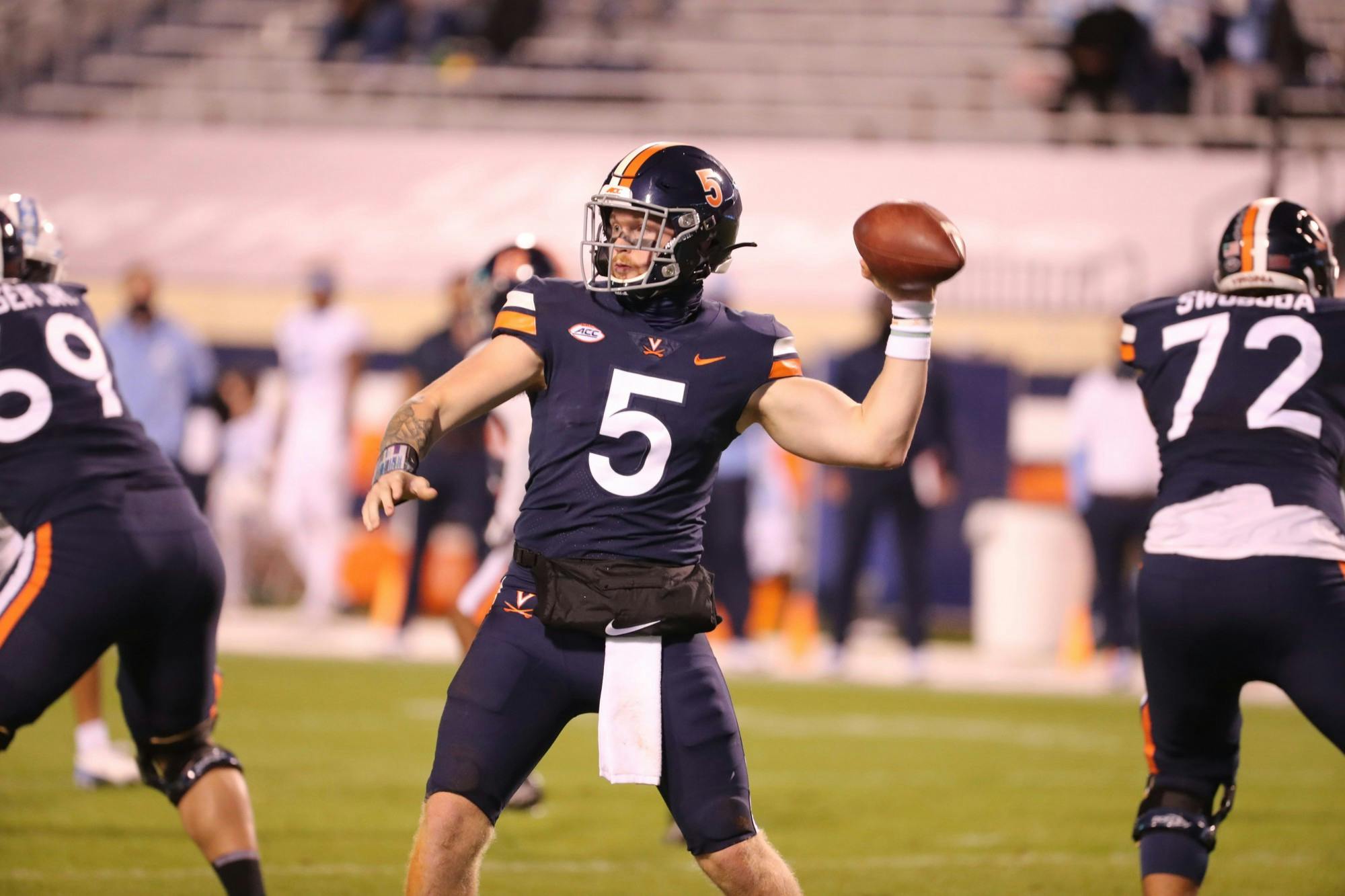 Armstrong was responsible for four total touchdowns for the Cavaliers.