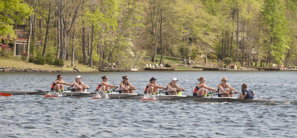 	Virginia&#8217;s &#8220;A&#8221; varsity eight won its race at the Rivanna Romp, beating Louisville