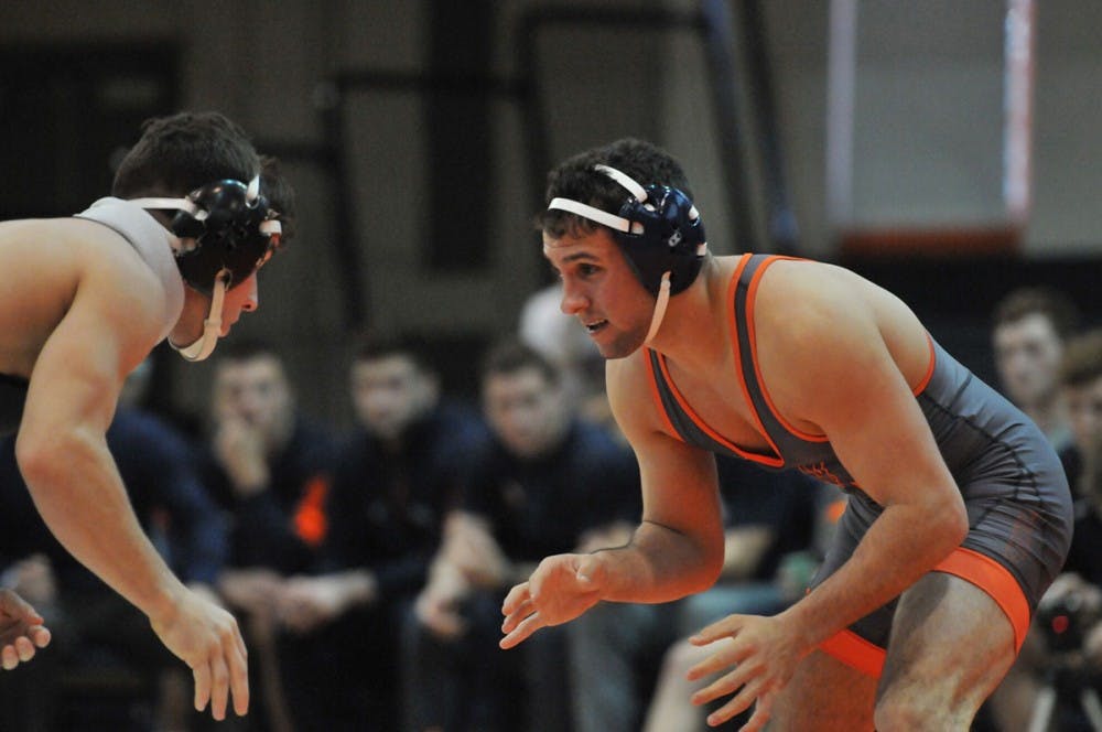 Sophomore Sam Krivus won his match Satruday against Duke.