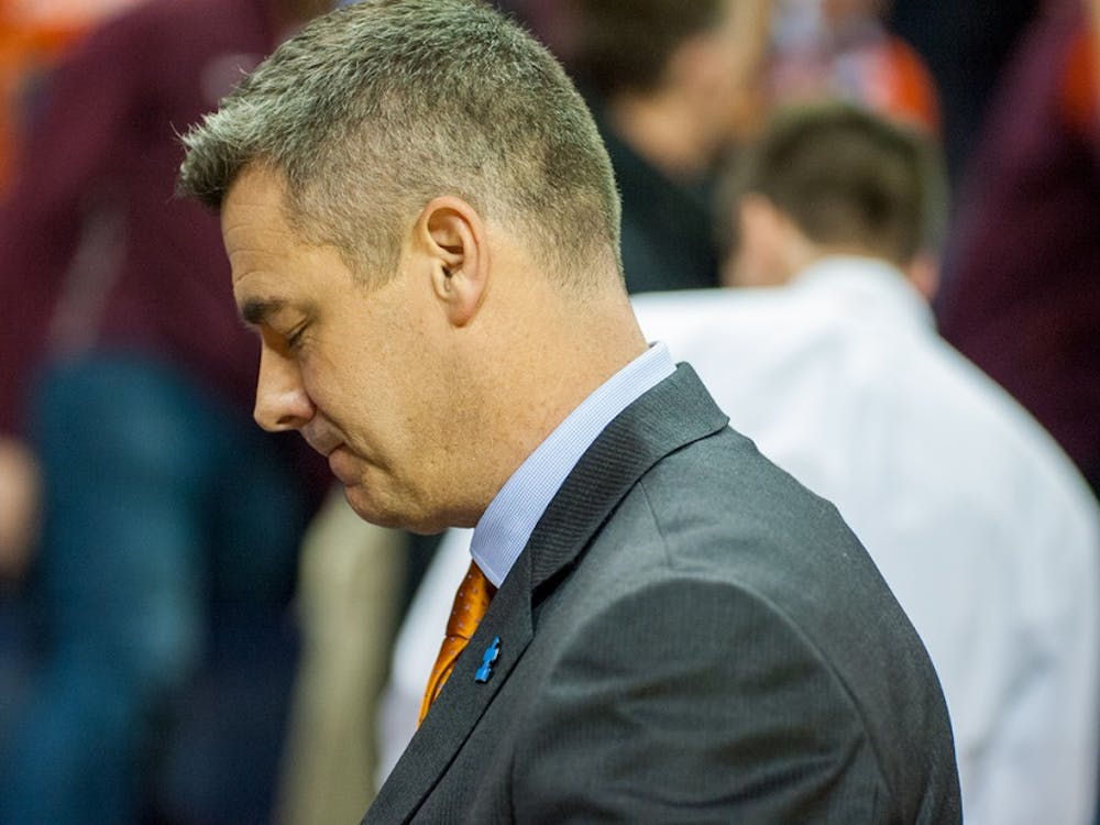 The game marred what was one of the most successful seasons in Virginia basketball history, which saw the team take home ACC regular season and tournament titles and ascend from unranked to No. 1 in the nation for five weeks. (Pictured: Coach Tony Bennett)