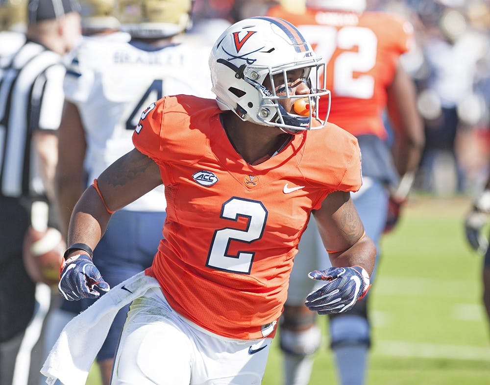 Senior running back Albert Reid and Virginia will need to establish an effective ground game Saturday against North Carolina.