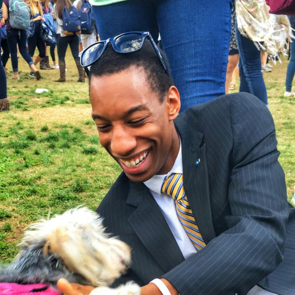 MalcolmYear: SecondMajor: UndecidedU.Va. involvement: Resident Advisor, University Guide, IM sports, Salsa Club novice, avid challah buyerHometown: Midlothian, VirginiaIdeal date: I ain’t got no type.Ideal date personality: Carries good conversation, would appreciate being swiped into Newcomb dining hall as a date.Ideal date activity: Sunrise hike at Humpback, breakfast with the residents (we’ll swipe you in again) and then play a rousing game of cards with us.Deal breakers? People who curse excessively (the only “F” word I use is “fun”), hates the movie “500 Days of Summer.”Describe a typical weekend: If I’m on coverage, it usually involves me hanging out with first-years. Otherwise, going to hang out with people who aren’t first-years.Hobbies: Humiliating residents in card games at 3 a.m., smiling, capturing the perfect Instagram photo (follow me @malcolmstewart4).What makes you a good catch? Winsome smile, it’s been said that I can make the perfectly cooked toaster strudel and I write fire coverage poems in my emails.What makes you a less-than-perfect catch? I’ve been telling myself for three years that I’ll start going to the gym. I keep going, but get distracted by the smoothies.What is your spirit animal? Papa Bear.What's your favorite pick-up line? If you were words on paper, you’d be fine print.Describe yourself in one sentence: My residents tell me that I have a good taste in shower music.&nbsp;