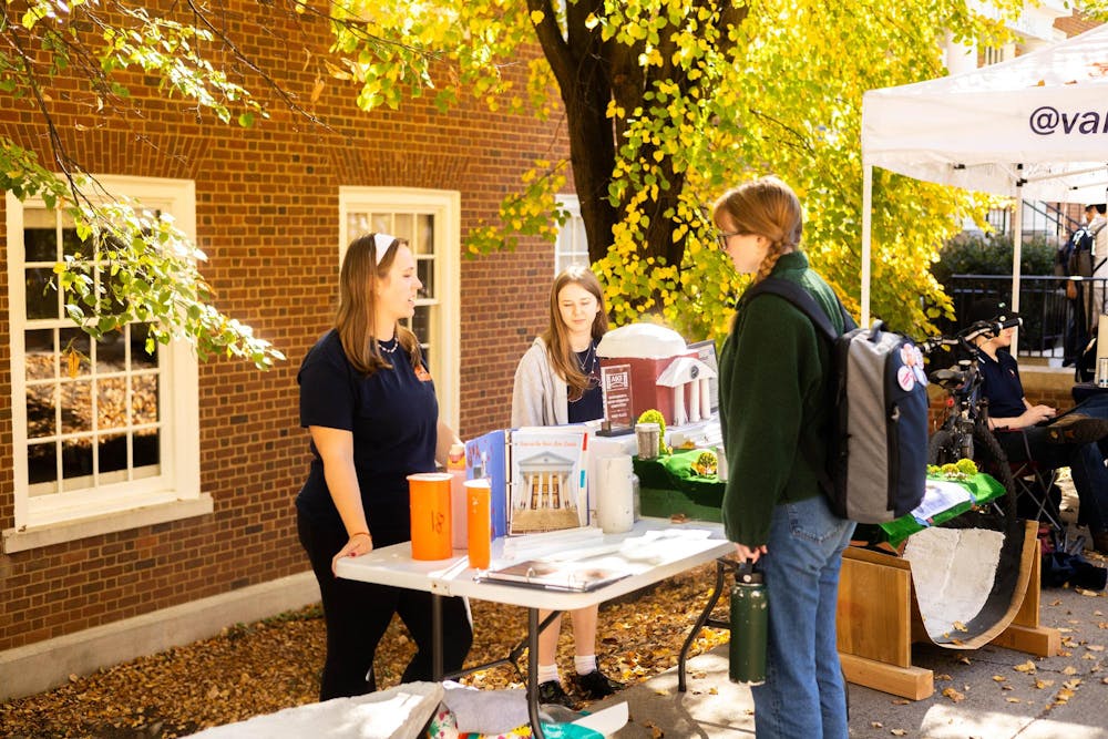 Dozens of students, representing all ten of the undergraduate engineering programs the University offers, lined the courtyard prepared to discuss their respective research.