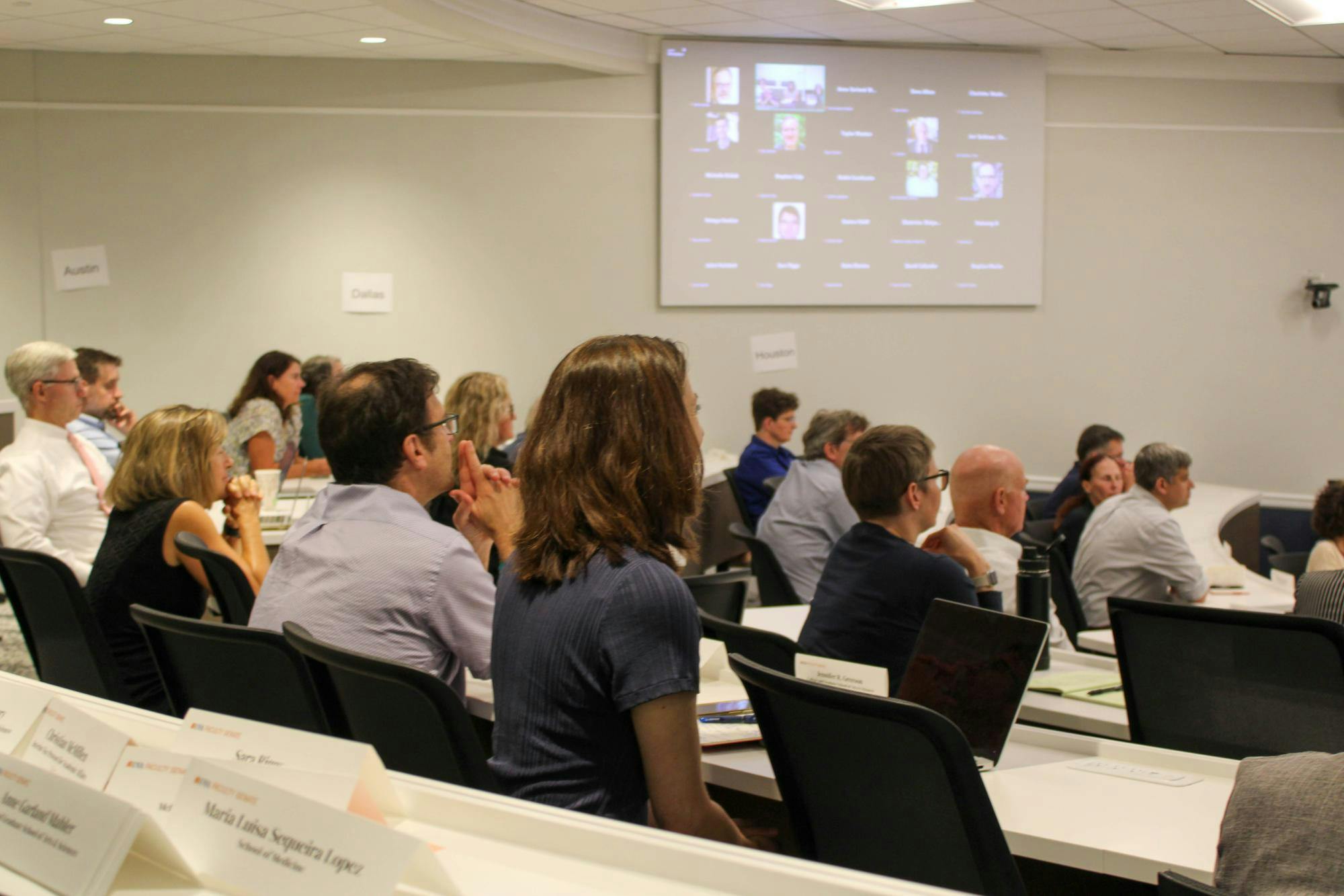 Faculty Senate meeting, photographed Sept. 7, 2025.
