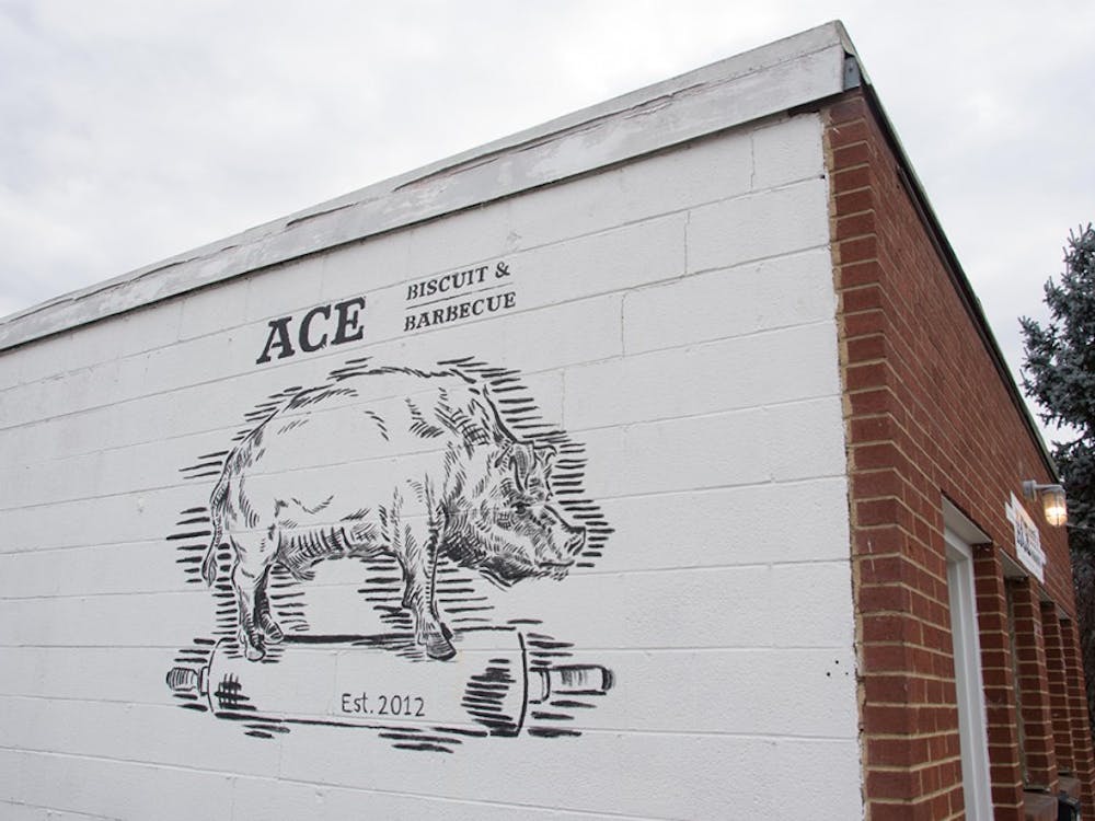 Ace is a quintessential barbecue joint in every sense of the phrase — from the painted white brick exterior, to the chalkboard chock-full of daily specials and savory meat combinations, to the plethora of pig decorations on every available surface&nbsp;