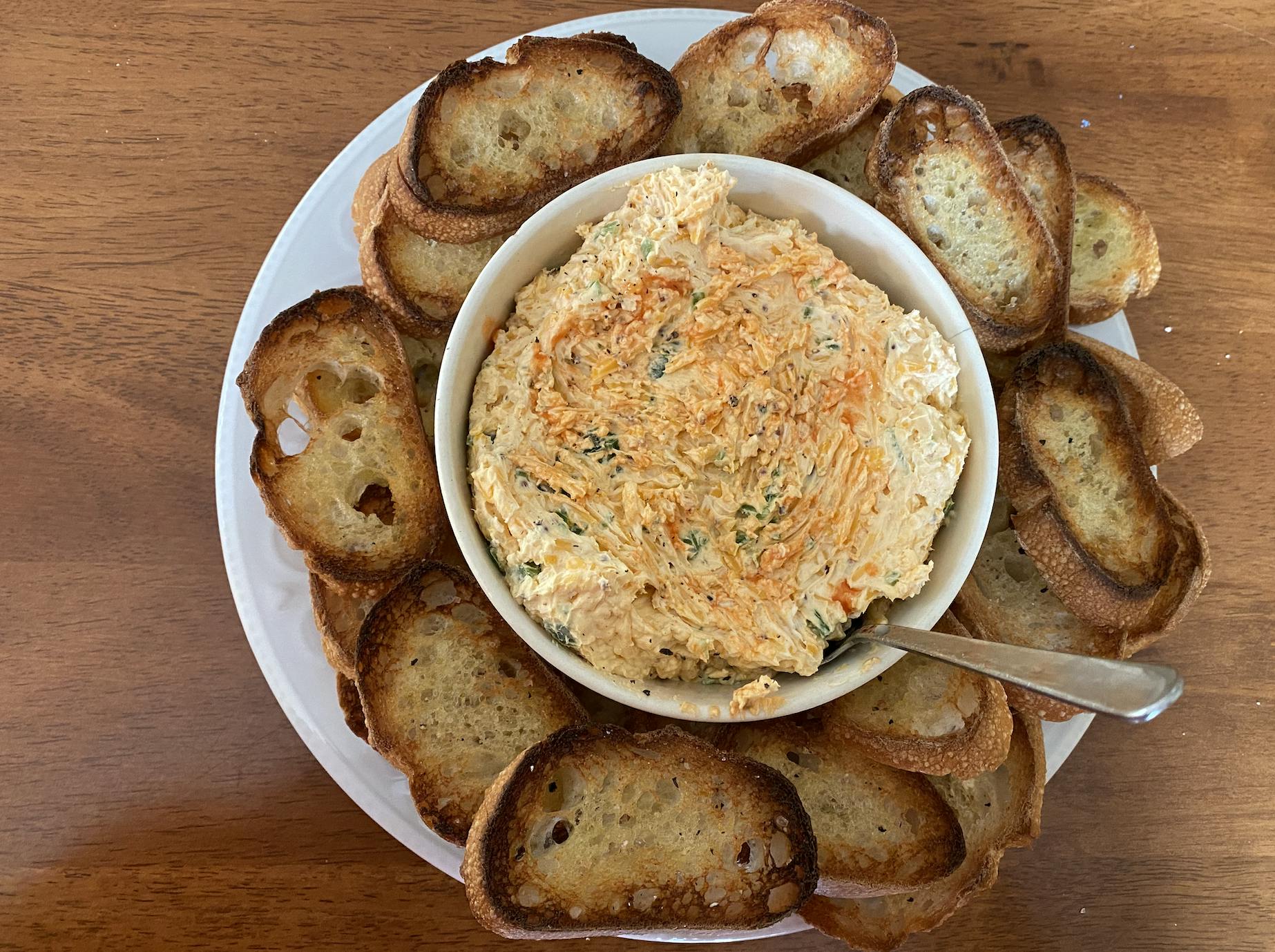 This cheese dip would be great on grilled cheese or melted over tortilla chips for nachos. &nbsp;